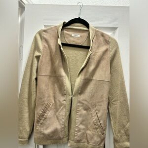 Fedeli Women's Beige/Tan Sued and Cashmere blazer